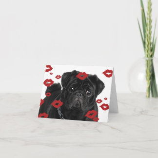 Pugs and Kisses Card