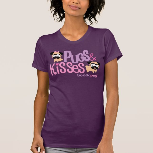 Pugs and Kisses Logo Tee (Front)