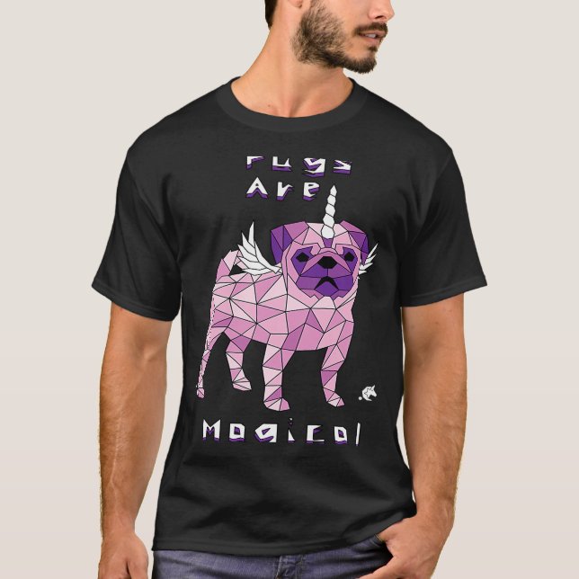 Pugs are magical unicorns T-Shirt (Front)