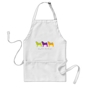 Pugs Colour My World Standard Apron