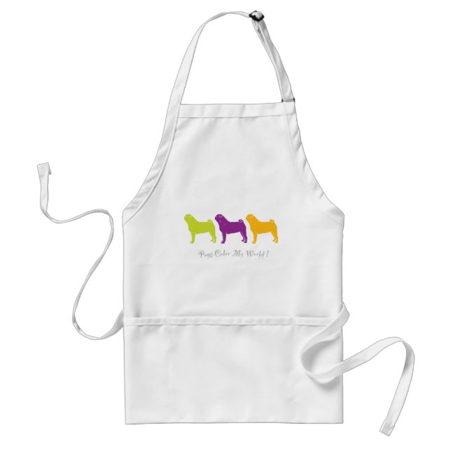 Pugs Colour My World Standard Apron (Front)