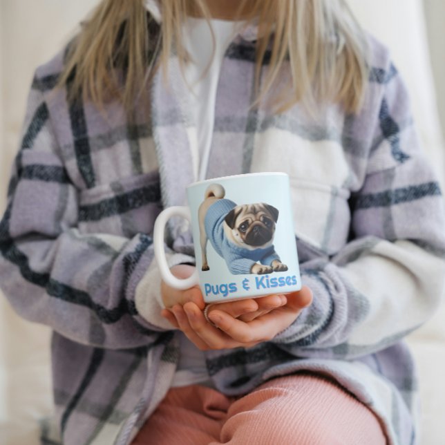 Pugs & Kisses Coffee Mug (Creator Uploaded)