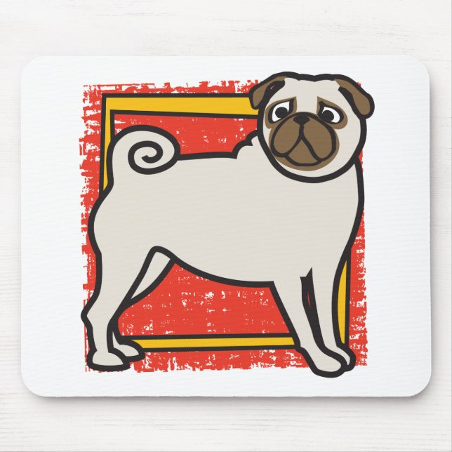 Pugs Mouse Pad (Front)