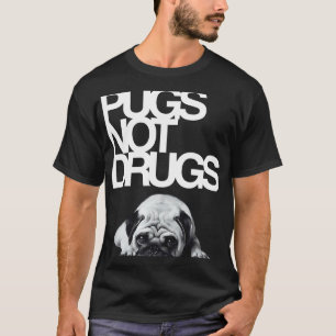 Pugs not drugs Fitted 523 T-Shirt