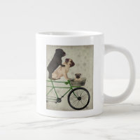 Pugs on Bicycle