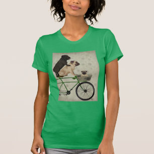 Pugs on Bicycle T-Shirt