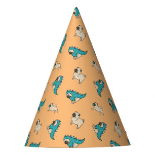 Pugs' Pattern, Dogs Rule! Party Hat