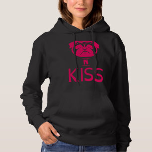Pugs! Pug and Kiss - dog kisses - xoxoxo - puglove Hoodie