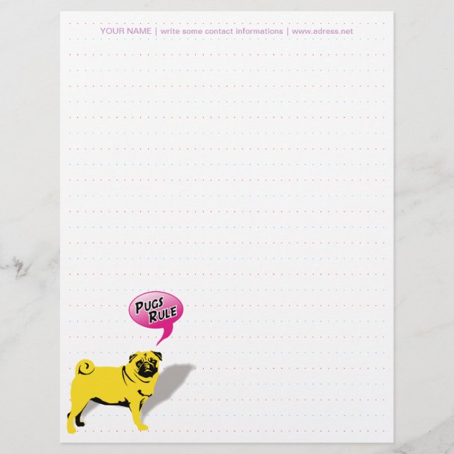 Pugs Rule Letterhead (Front)