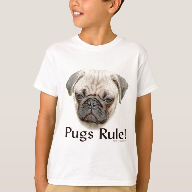 Pugs Rule T-Shirt (Front)
