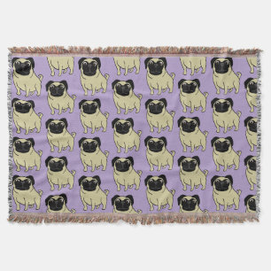 Pugs Throw Blanket
