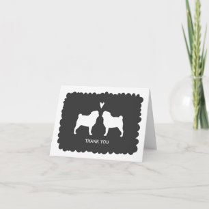Pugs Wedding Thank You Card