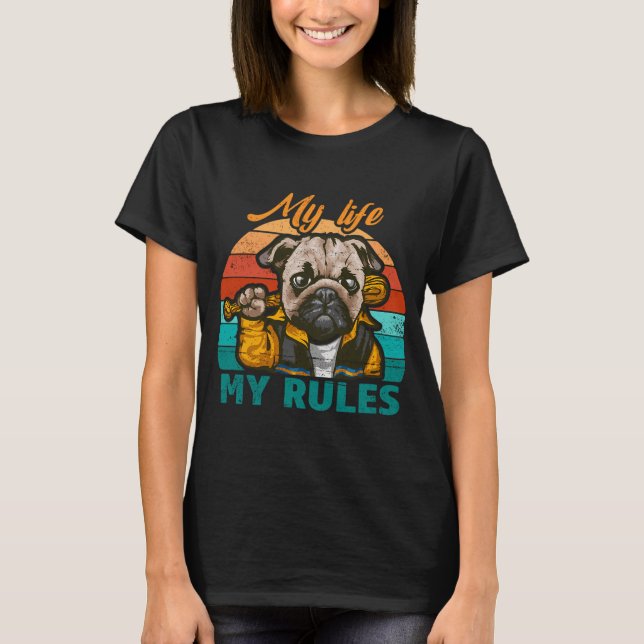 Pugs with Guns T-Shirt (Front)