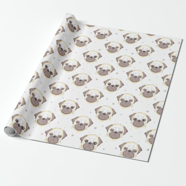 Pugs Wrapping Paper (Unrolled)