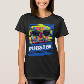 Pugster Pug Humour Dutch Bulldog Animal Pun Dog T T-Shirt