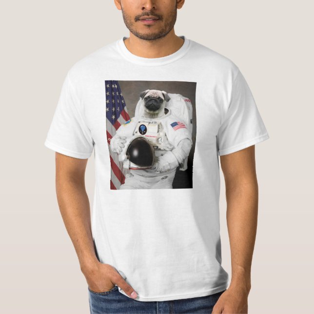 Pugstranaut T-Shirt (Front)