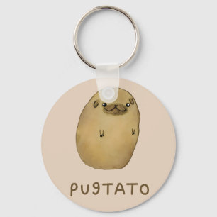 Pugtato Key Ring