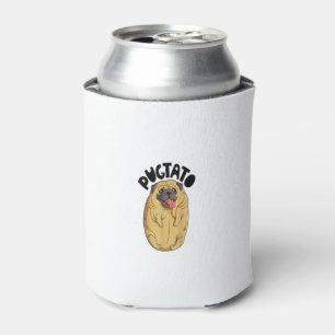 Pugtato Pug Potato Shirt Dog Lovers Costume Funny Can Cooler