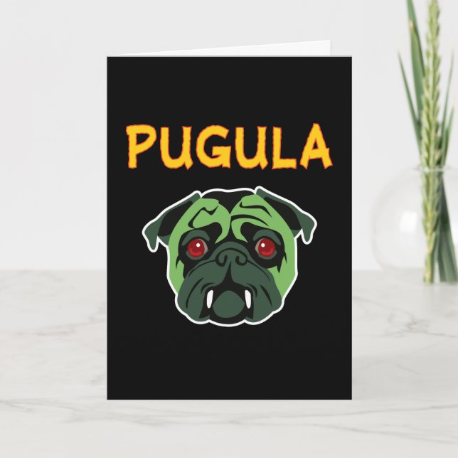 Pugula the Vampire Dog Card (Front)