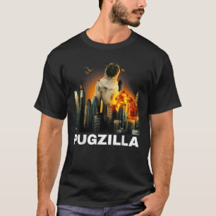 PUGZILLA Funny Pug for Dog lovers to Halloween fo T-Shirt
