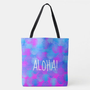 Pukana Hawaiian Aloha Pineapple Peri Beach Bag