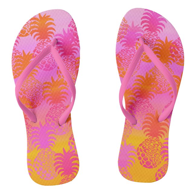Pukana Hawaiian Pineapple Sunset Blend Jandals (Footbed)