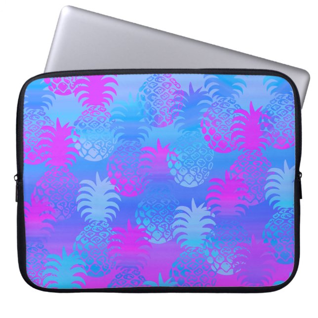 Pukana Hawaiian Pineapple Sunset Blend Laptop Sleeve (Front)