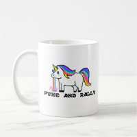 Puke & Rally Rainbow Unicorn Mug | Pixel Party