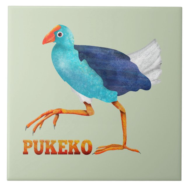 Pukeko Tile (Front)
