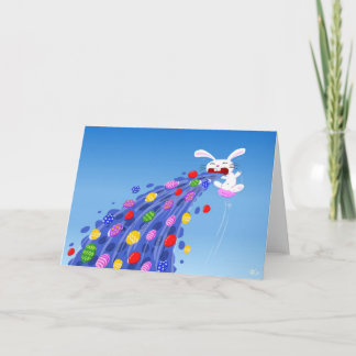 Puking Bunny Holiday Card