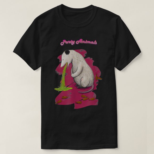 Puking Pursey  T-Shirt (Design Front)