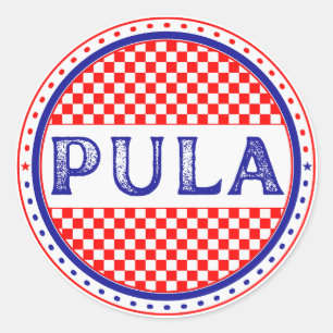 Pula City Pride Emblem – Croatian Identity Classic Round Sticker