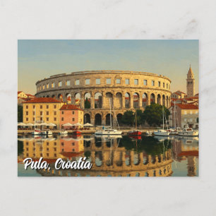 Pula Croatia Travel Postcard