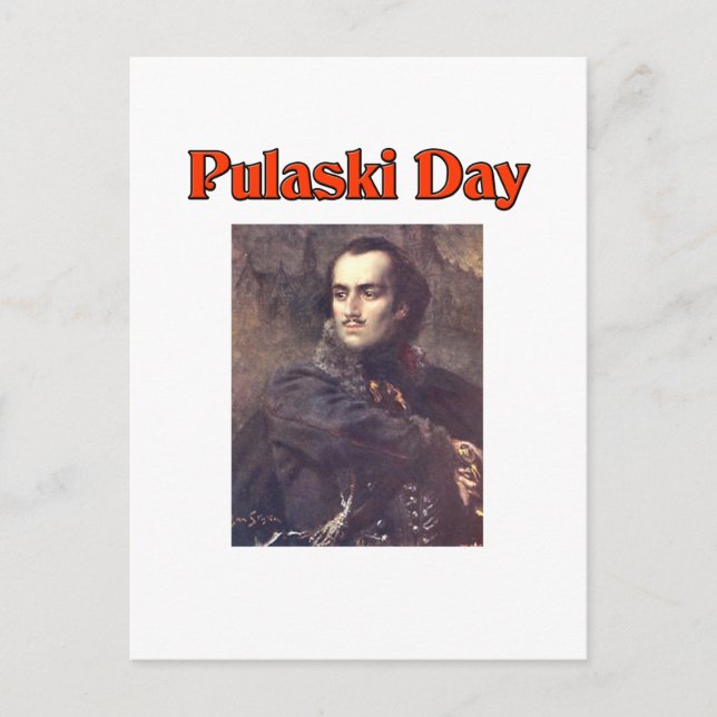 Pulaski Day Postcard (Front)