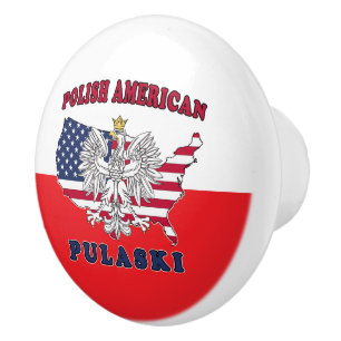 Pulaski Wisconsin Polish Ceramic Knob