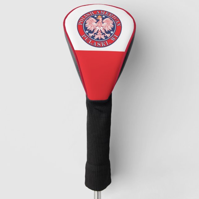 Pulaski Wisconsin Polish Eagle Golf Head Cover (Front)