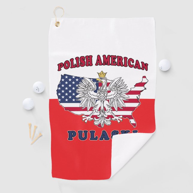 Pulaski Wisconsin Polish Golf Towel (InSitu)
