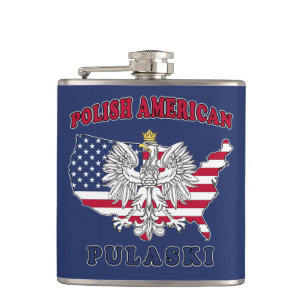 Pulaski Wisconsin Polish Hip Flask