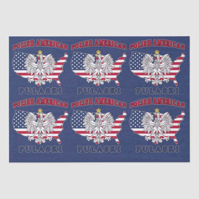 Pulaski Wisconsin Polish Tissue Paper (Front)
