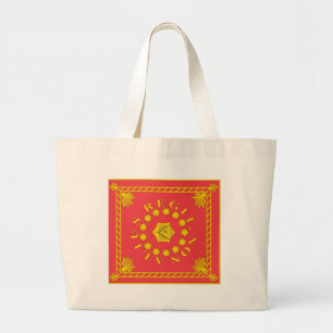 Pulaski's Legion Flag T-Shirts Large Tote Bag