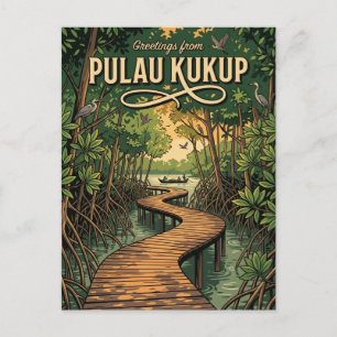 Pulau Kukup Johor National Park Malaysia Postcard