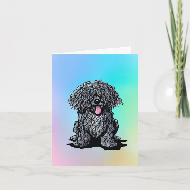 Puli Dog Blank Note Cards (Front)