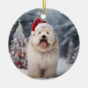 Puli Dog Christmas Keepsake Ceramic Tree Decoration