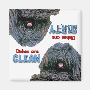 Puli Dog Lovers Dishwasher Magnet