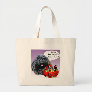 Puli Halloween Candy Large Tote Bag