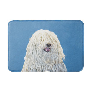 Puli Painting - Cute Original Dog Art Bath Mat