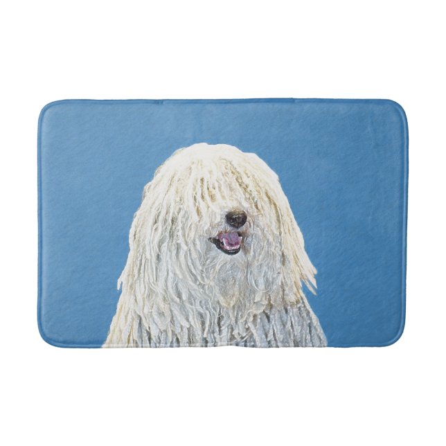 Puli Painting - Cute Original Dog Art Bath Mat (Front)