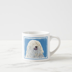 Puli Painting - Cute Original Dog Art Espresso Cup