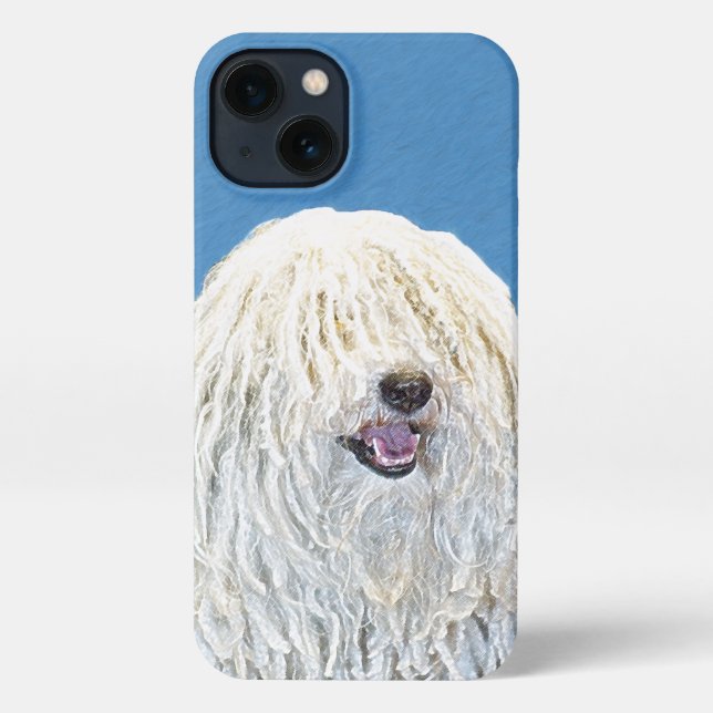 Puli Painting - Cute Original Dog Art iPhone Case (Back)