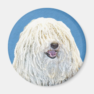 Puli Painting - Cute Original Dog Art Magnet